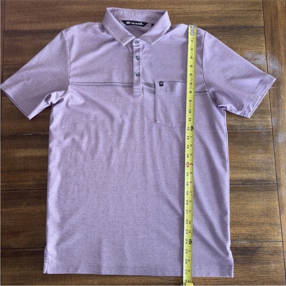 Travis Mathew Shirt Men’s M Purple Golf Polo With Pocket Style # 1MV134 - Picture 3 of 12